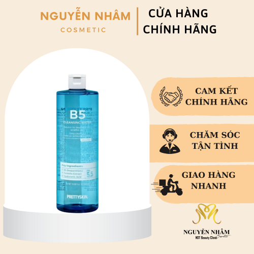 Nước Tẩy Trang B5 Prettyskin Phục Hồi Cho Da Nhạy Cảm Pretty Skin B5 Cleansing Water 500ml