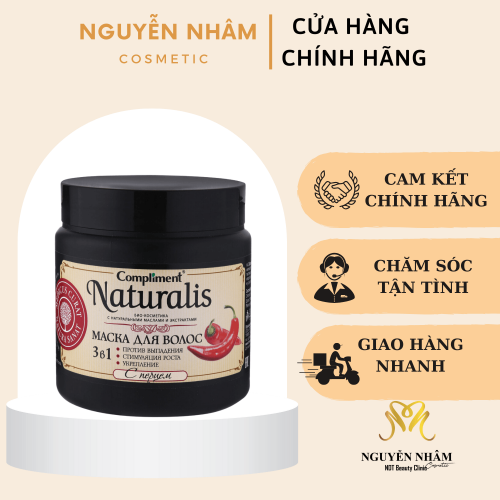 Mặt nạ ủ tóc từ Ớt 3in1 giảm gãy rụng, kích thích mọc tóc Compliment Naturalis