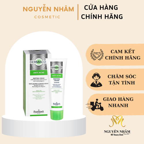 Farmona Dermacos Anti Ance Matting Cream - Kem Dưỡng Giảm Bóng Nhờn Ngừa Mụn 50ml