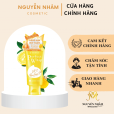Sữa Rửa Mặt Senka Perfect Whip Vitamin C Poreless Glow Làm Sáng Da 100g
