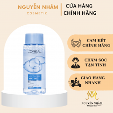 Nước Tẩy Trang L'Oreal Xanh Cho Da Dầu Mụn Làm Sạch Sâu Da Mặt, Mắt, Môi Micellar Water 3-in-1 Deep Cleansing Even For Sensitive Skin 95ml