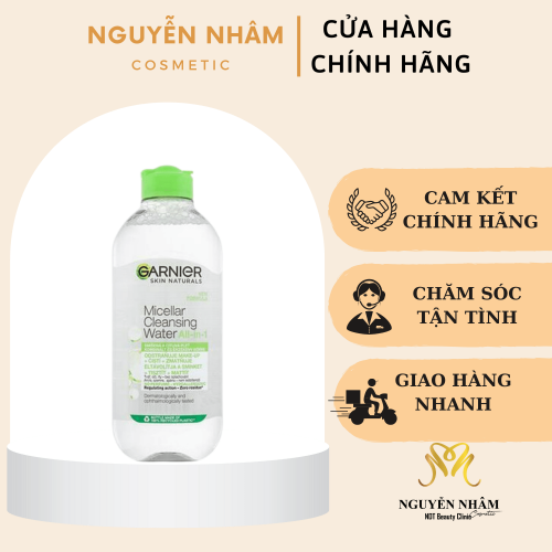 Nước Tẩy Trang Garnier Solution Micellaire Cleansing Water All In 1 400ml