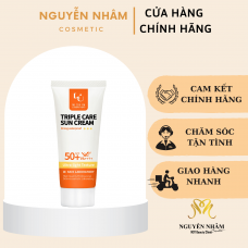  Kem chống nắng 3 tác động TRIPLE CARE SUN CREAM SPF50+/ PA++++ (60ml) mỏng nhẹ,