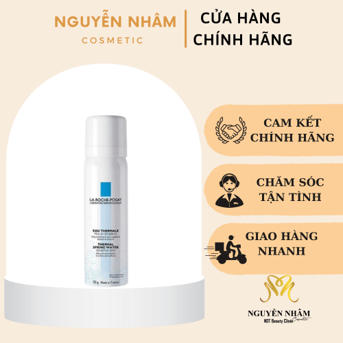Xịt Khoáng Làm Dịu Da, Giảm Kích Ứng & Chống Oxy Hóa La Roche-Posay Thermal Spring Water 50ml (Màu Trắng)