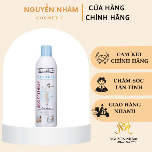 Xịt Khoáng Atomiseur Eau Pure Evoluderm 400Ml