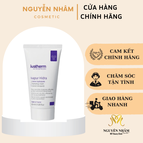 Kem Dưỡng Ẩm Cho Da Dầu Mụn Ivatherm Ivapur Hidra Hydrating Cream