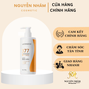 Dưỡng Thể Trắng Da Lucenbase 377 Niacinamide + Retinol Essence Body Lotion