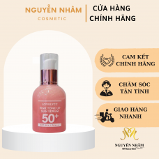 Serum Chống Nắng Nâng Tông Dưỡng Trắng Lovelycc Pink Tone Up Sun Serum SPF50+ PA++++ 30g Hàn Quốc