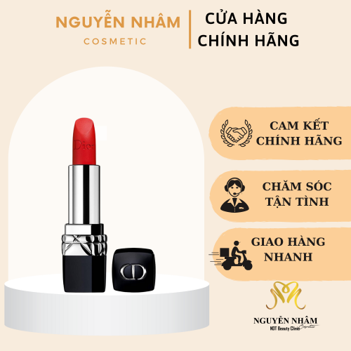 Son Dior Rouge 888 STRONG MATTE – màu ĐỎ CAM