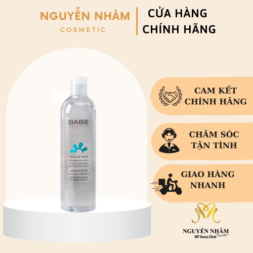 Nước tẩy trang dịu nhẹ BABE Micellar Water 400ml