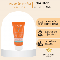 Kem Chống Nắng Vichy Thoáng Nhẹ Không Bóng Dầu SPF 50 50ml Ideal Soleil Dry Touch SPF 50