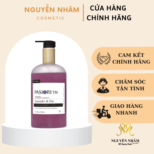 Sữa tắm giúp da mềm mại Visiami Pasiori TM hương nước hoa Le Labo, Lavender, Trà xanh 500ML