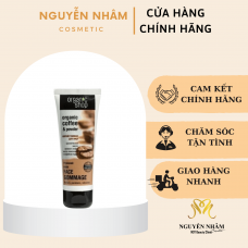 Kem tẩy da chết cho mặt chiết xuất cà phê Organic Shop