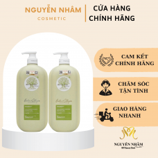 BỘ DẦU GỘI XẢ VOUDIOTY BIOTIN COLLAGEN XANH RÊU CHO TÓC DẦU 1000ML*2 (NEW 2024) - Cặp