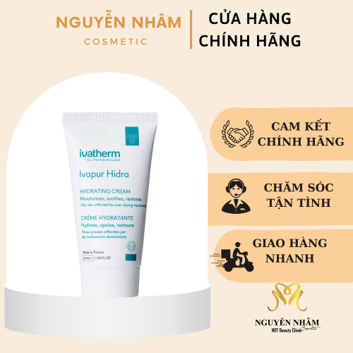 Kem dưỡng ẩm cho da dầu nhạy cảm, da mụn Ivapur Hidra Hydrating – 40ml