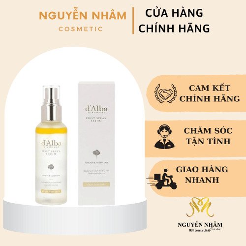 Xịt Khoáng Dưỡng ẩm Căng Bóng Da D'alba White Truffle First Spray Serum