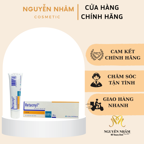 Kem Trị Mụn Retacnyl Tretinoin Cream Galderma 0.05% 30g