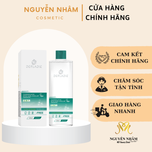 Nước Tẩy Trang Derladie Sạch Sâu, Cải Thiện Lỗ Chân Lông 500ml