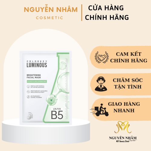 Mặt Nạ Dưỡng Ẩm Chuyên Sâu, Hỗ Trợ Làm Sáng Da Colorkey Luminous Chiết Xuất Tuyết Liên 25ml