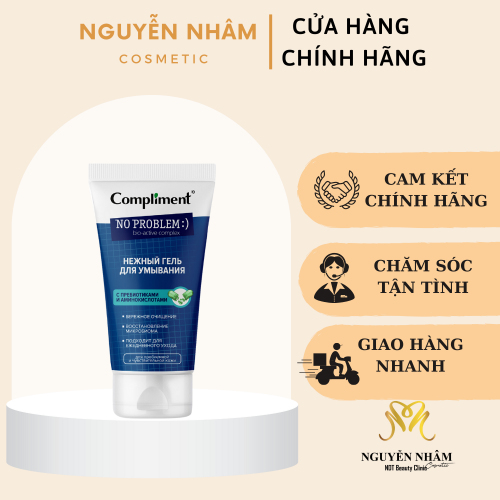 Sữa Rửa Mặt Sạch Dịu Bảo Vệ Da Compliment Prebiotic & Axit Amin Cho Da Nhạy Cảm 200ml - Vạch X.Ngọc ( Nhập Khẩu)