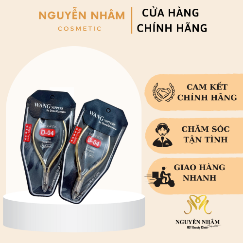 Kìm nhặt da chết WANG , kềm mũi bán nguyệt chất liệu thép không ghỉ siêu bén